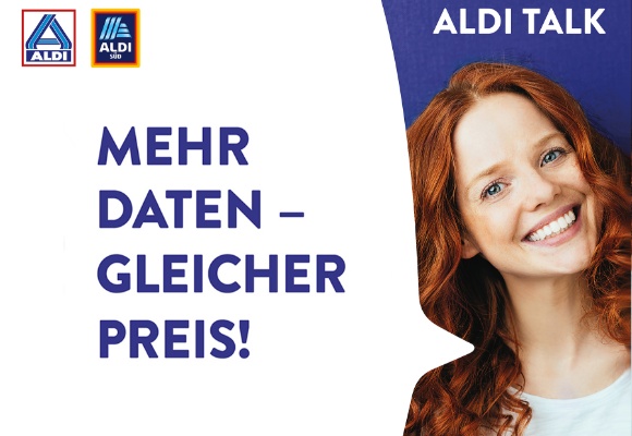 Mehr Daten, gleicher Preis: ALDI TALK erhöht das Datenvolumen in Tarifoptionen um bis zu 70 Prozent