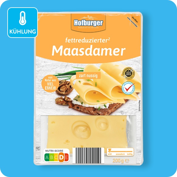 Fettreduzierter Schnittkäse