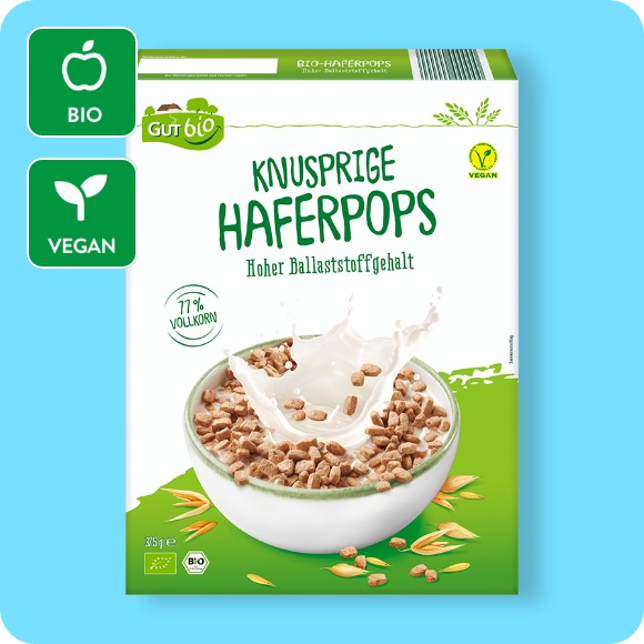 Knusprige Bio-Haferpops