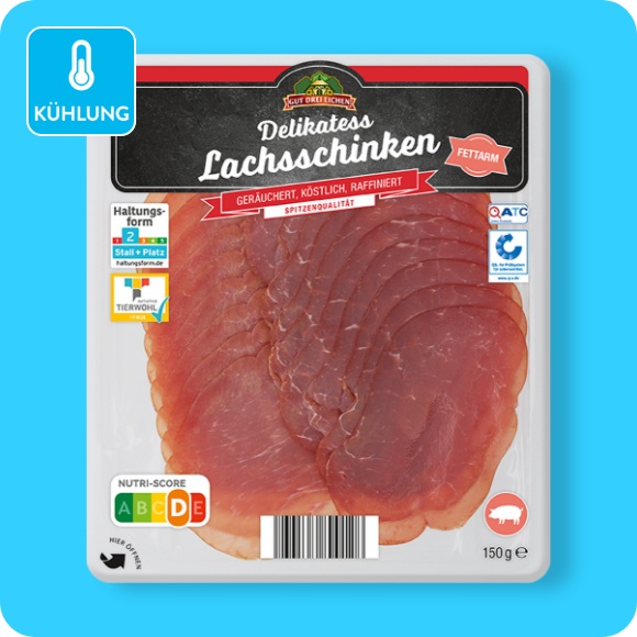 Lachsschinken-Aufschnitt