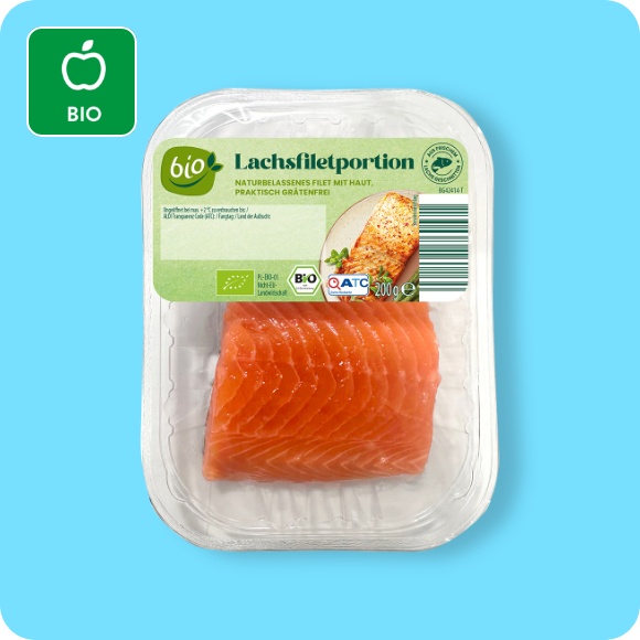 Bio-Lachsfiletportion
