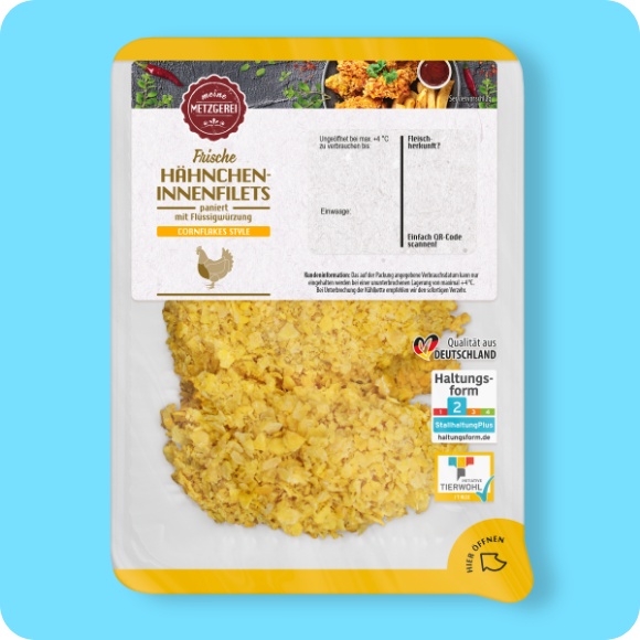 Panierte Hähnchen-Innenfilets
