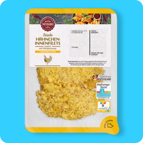 Panierte Hähnchen-Innenfilets