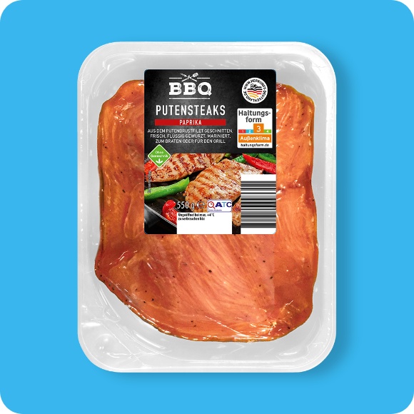 Marinierte Putensteaks