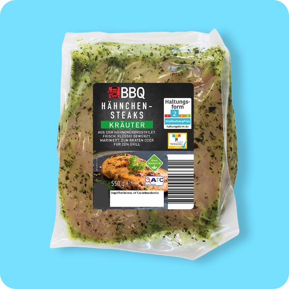 Marinierte Hähnchensteaks