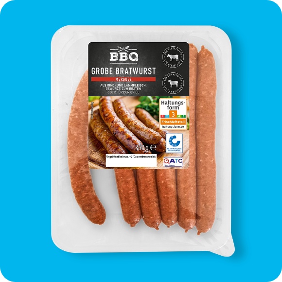 Grobe Merguez-Bratwurst