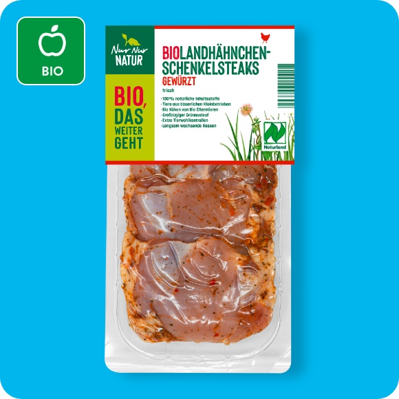 Bio-Landhähnchen-Schenkelsteaks