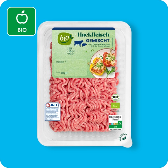 Bio-Hackfleisch, gemischt