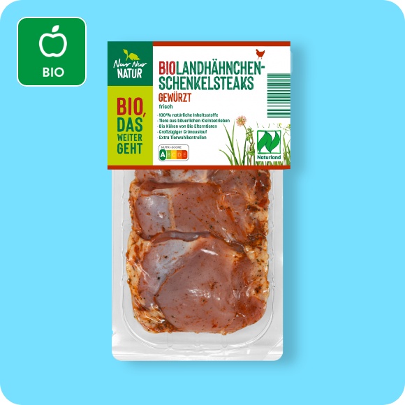 Bio-Landhähnchen-Schenkelsteaks