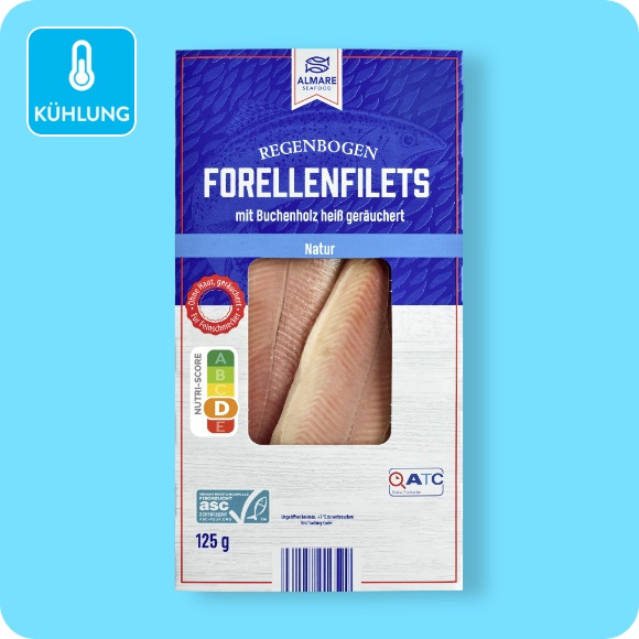 Regenbogenforellen-Filets