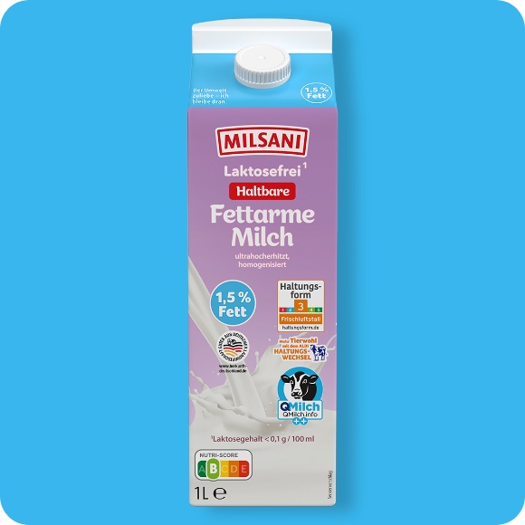 Laktosefreie H-Milch