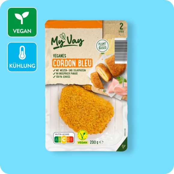 Veganes Schnitzel oder veganes Cordon bleu