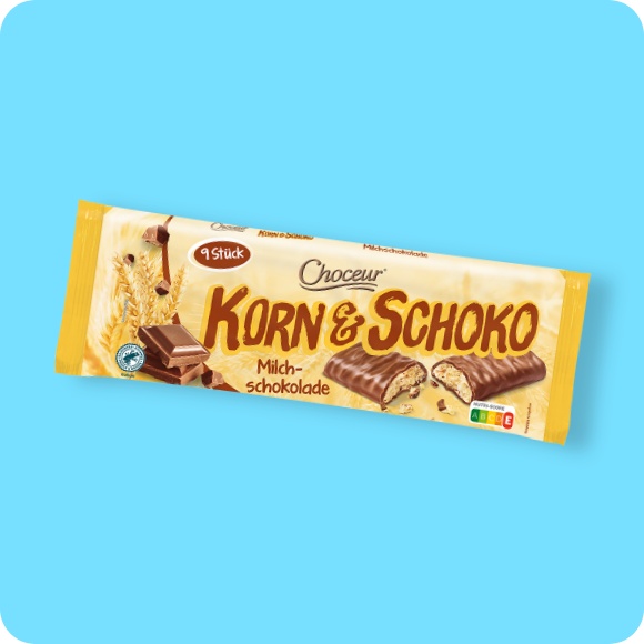 Korn-und-Schoko-Keksriegel