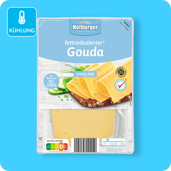Fettreduzierter Schnittkäse⁶