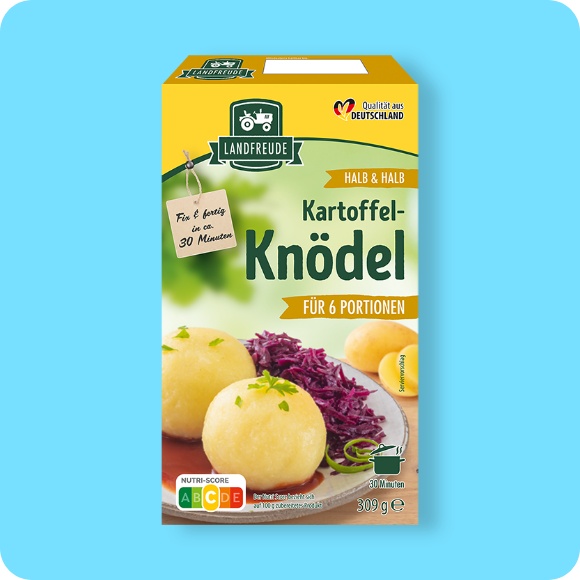 Kartoffelknödel, halb & halb