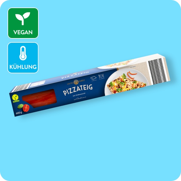 Pizzateig mit Tomatensauce