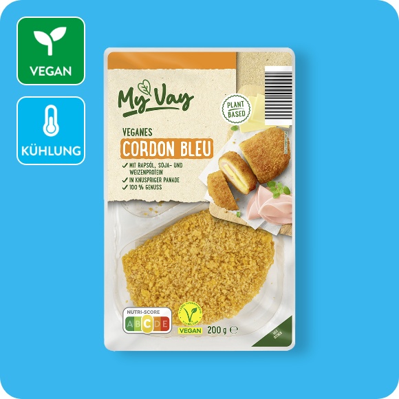 Veganes Schnitzel oder veganes Cordon bleu