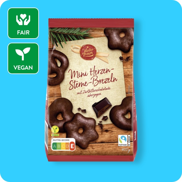Mini-Herzen-Sterne-Brezeln