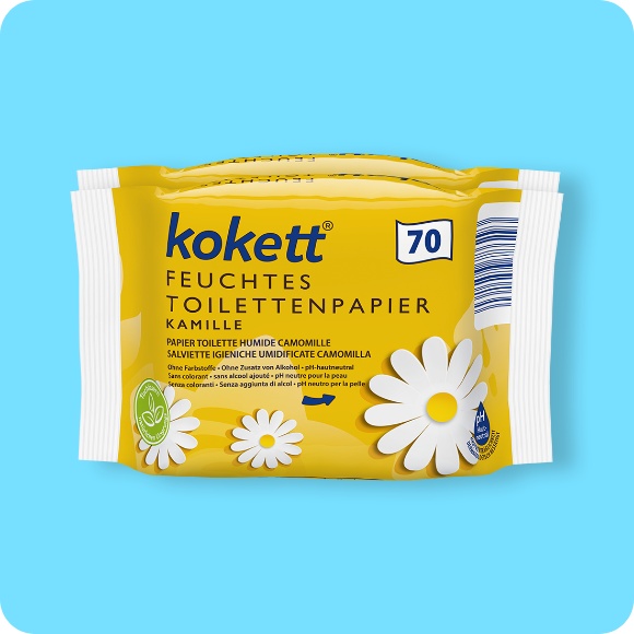 Feuchtes Toilettenpapier