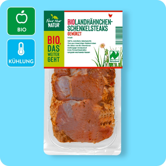 Bio-Landhähnchen-Schenkelsteaks