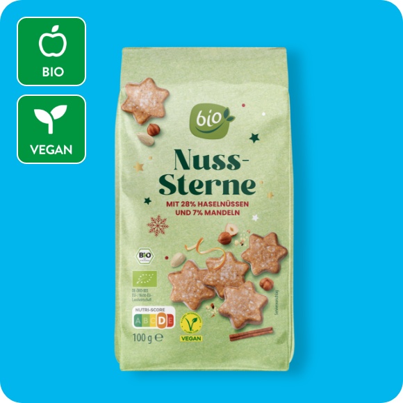 Bio-Nuss-Sterne