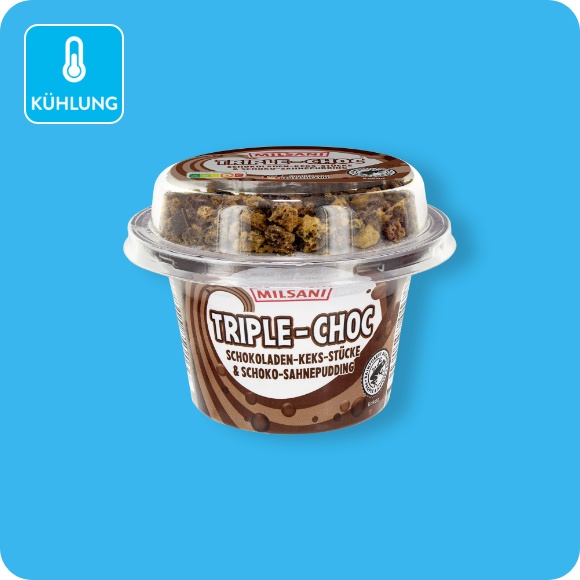 Sahnepudding mit Süßigkeiten