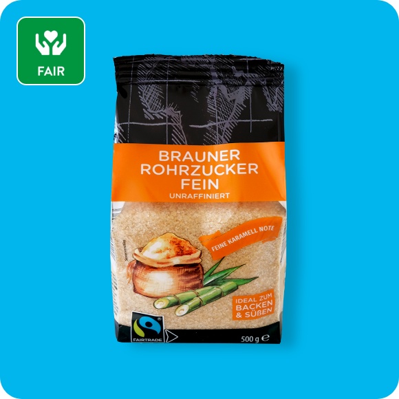 Brauner Rohrzucker, Fairtrade