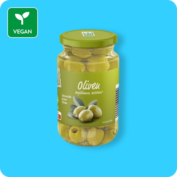 Spanische Oliven, entsteint