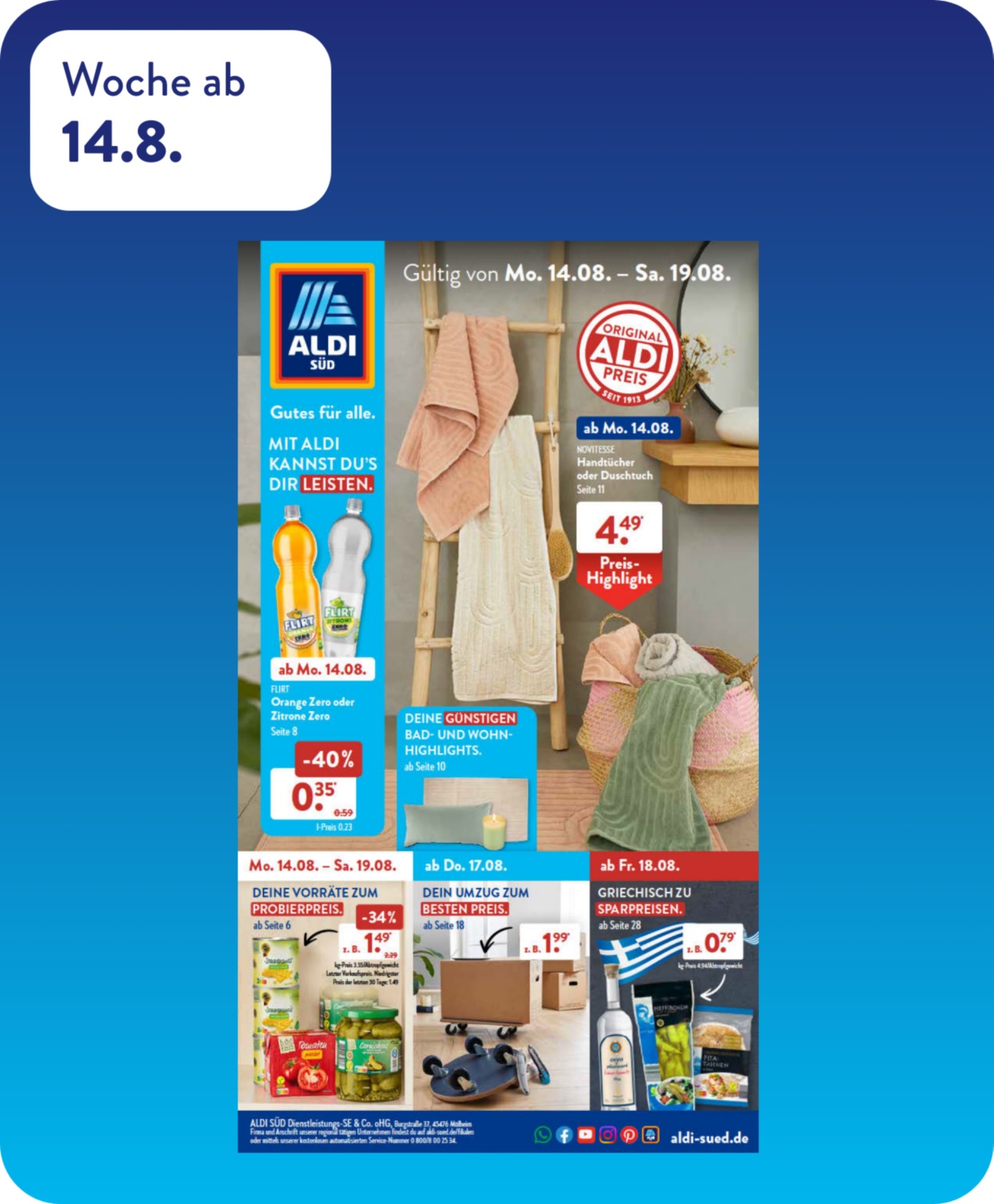 ALDI SÜD – Gutes für alle  Lebensmittel günstig kaufen