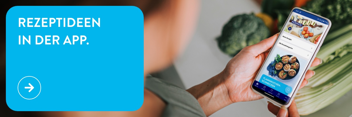 Rezeptideen in der App.