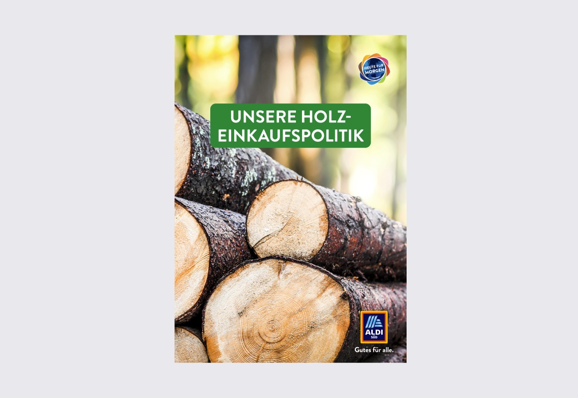 Cover der ALDI SÜD Holzeinkaufspolitik.