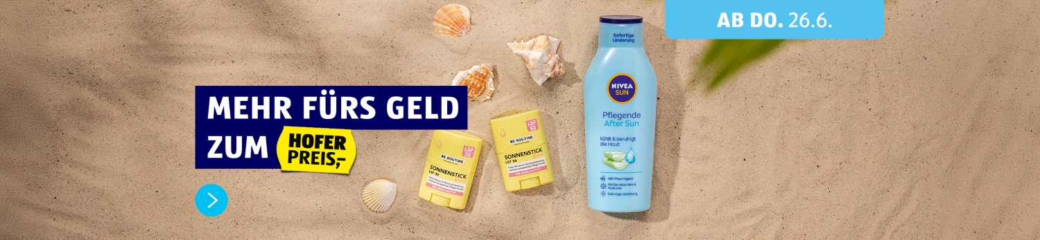 Sommerliche Angebote - ab 26.06.