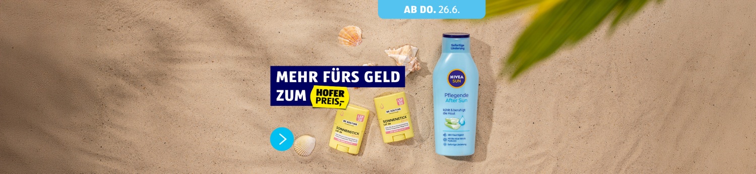 Sommerliche Angebote - ab 26.06.