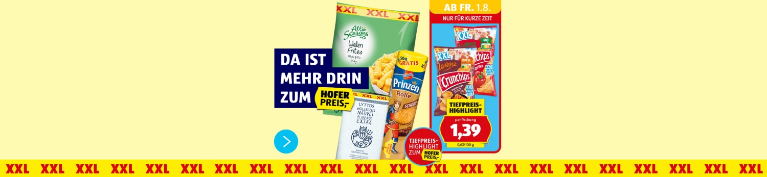 XXL Angebote - ab 1.8.