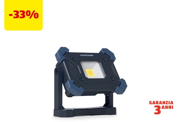 WORKZONE Faretto LED ricaricabile