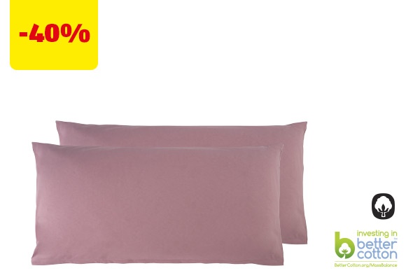 NOVITESSE Federe in jersey, 2 pezzi