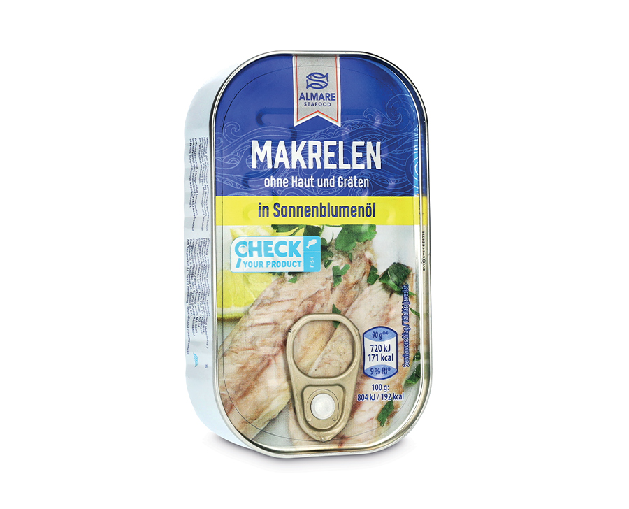 Filetti di sgombro in olio di semi di girasole 125 g