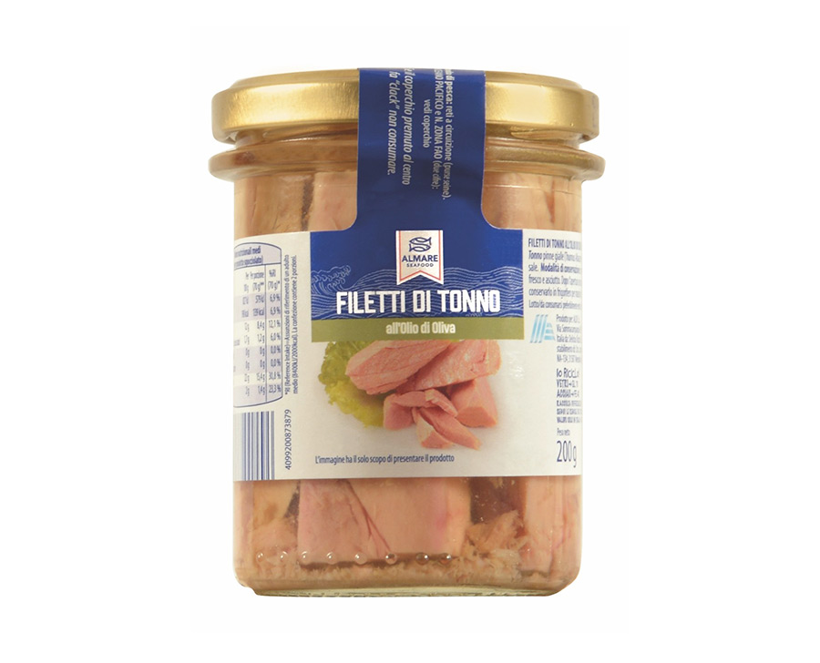 Filetti di tonno in olio di oliva 200 g