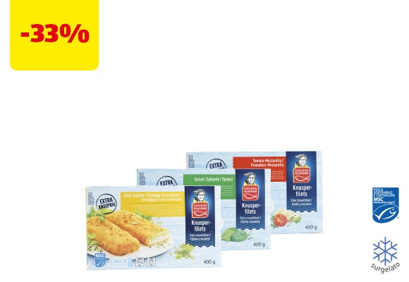 GOLDEN SEAFOOD Filetto di merluzzo croccante