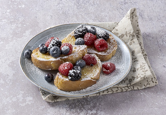 French toast ai frutti di bosco