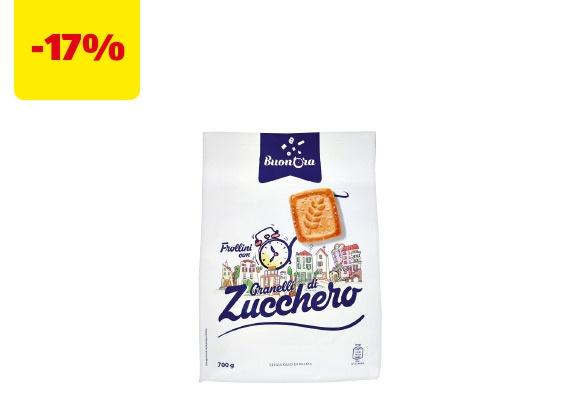 BUON΄ORA Frollini con granelli di zucchero