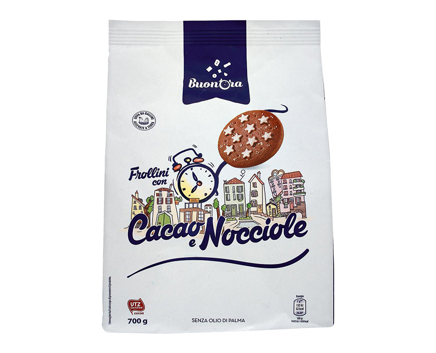 Frollini con cacao e nocciole 700 g