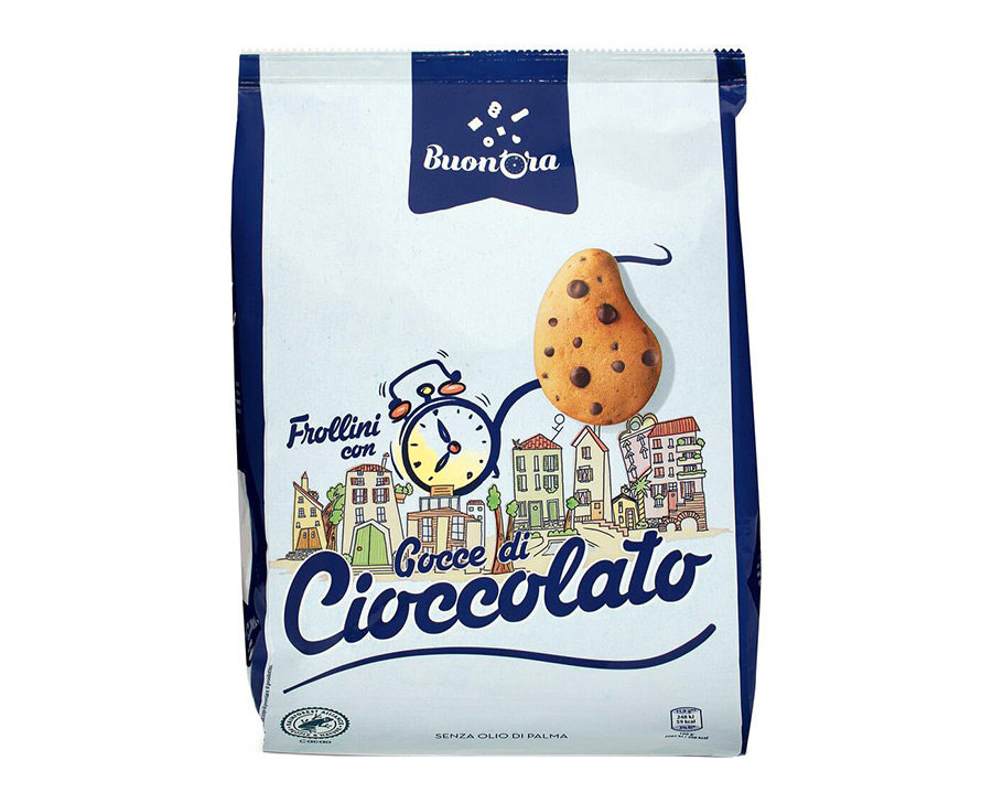Frollini con gocce di cioccolato