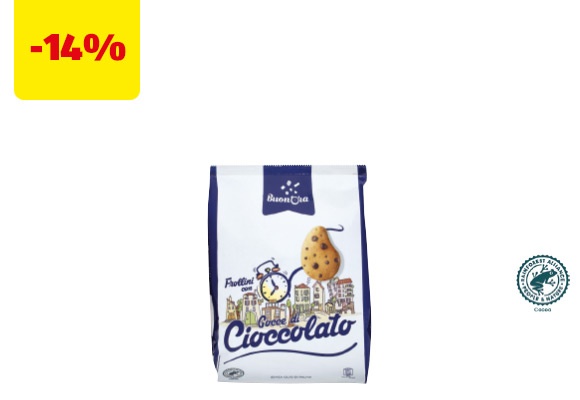 BUON΄ORA Frollini con gocce di cioccolato