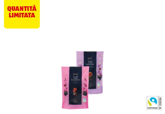 SPECIALLY SELECTED Frutta liofilizzata ricoperta di cioccolato