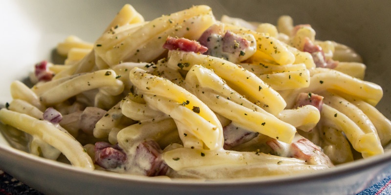 Pasta gorgonzola e speck by @cris88