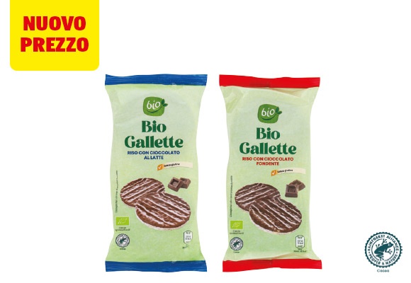 BIO Gallette ricoperte di cioccolato