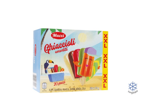 MUCCI Ghiaccioli assortiti XXL