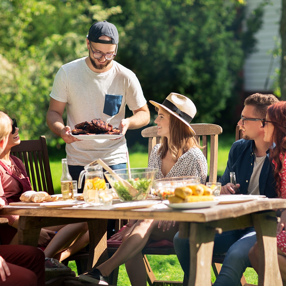 Grigliata in giardino