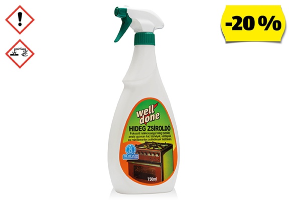 WELL DONE Hideg zsíroldó, 750 ml/flakon
